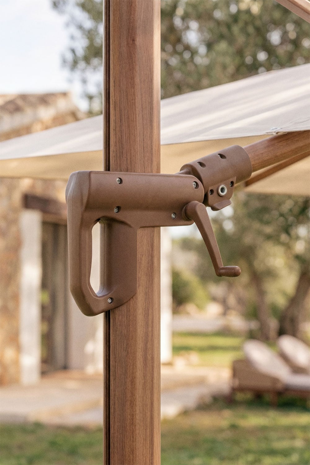 Parasole 290 cm in tessuto e alluminio Cannes, immagine della galleria 2