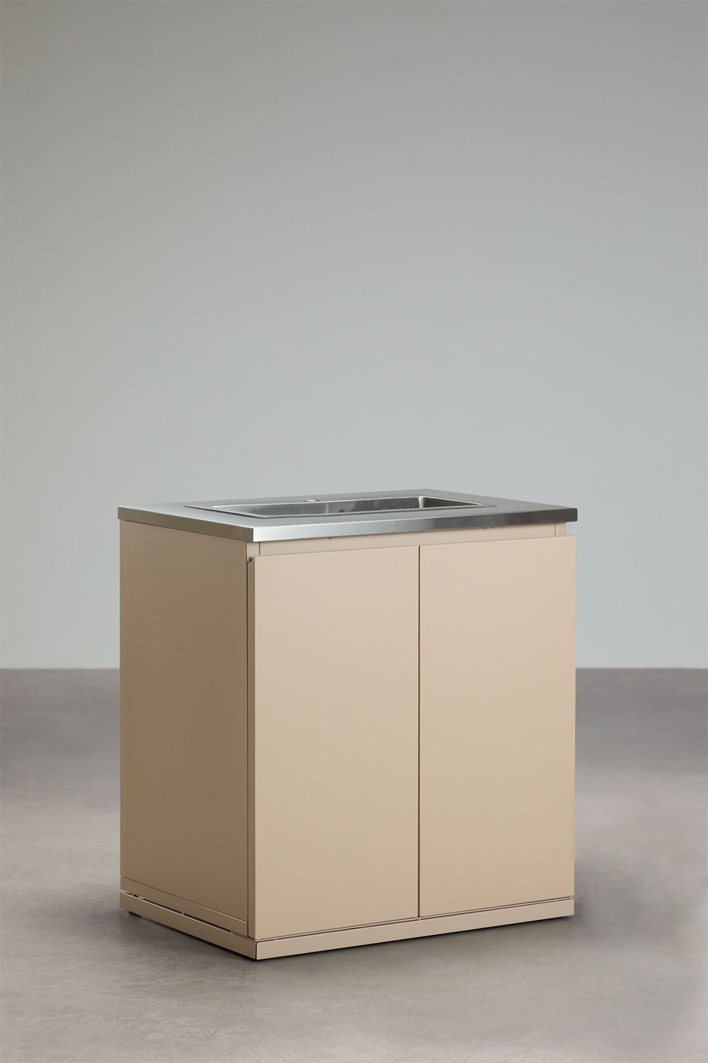 Modulo di stoccaggio con lavello per cucina modulare da esterno in acciaio Rivana, immagine della galleria 1