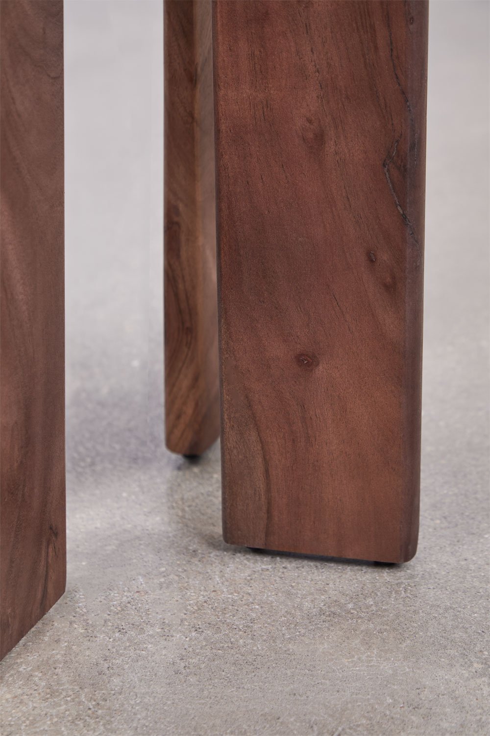 Tavolino rotondo Ø40 cm in legno di acacia e piastrelle Aitana, immagine della galleria 3