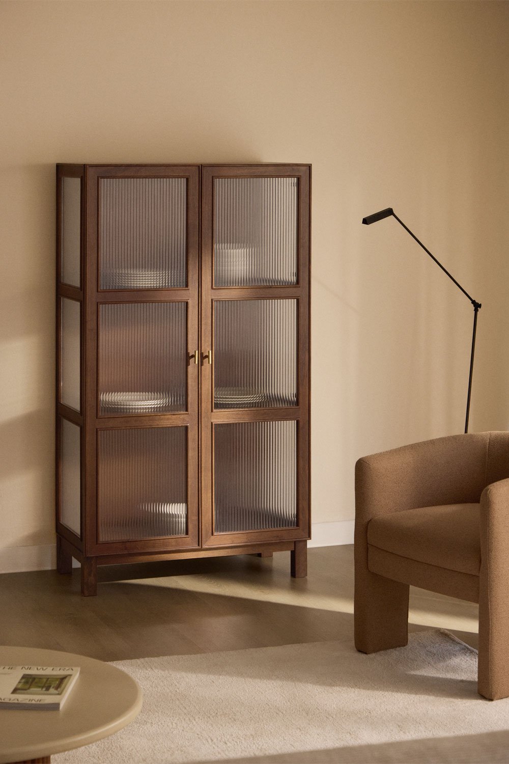 Vetrina in legno di mango e vetro Ildara, immagine della galleria 8