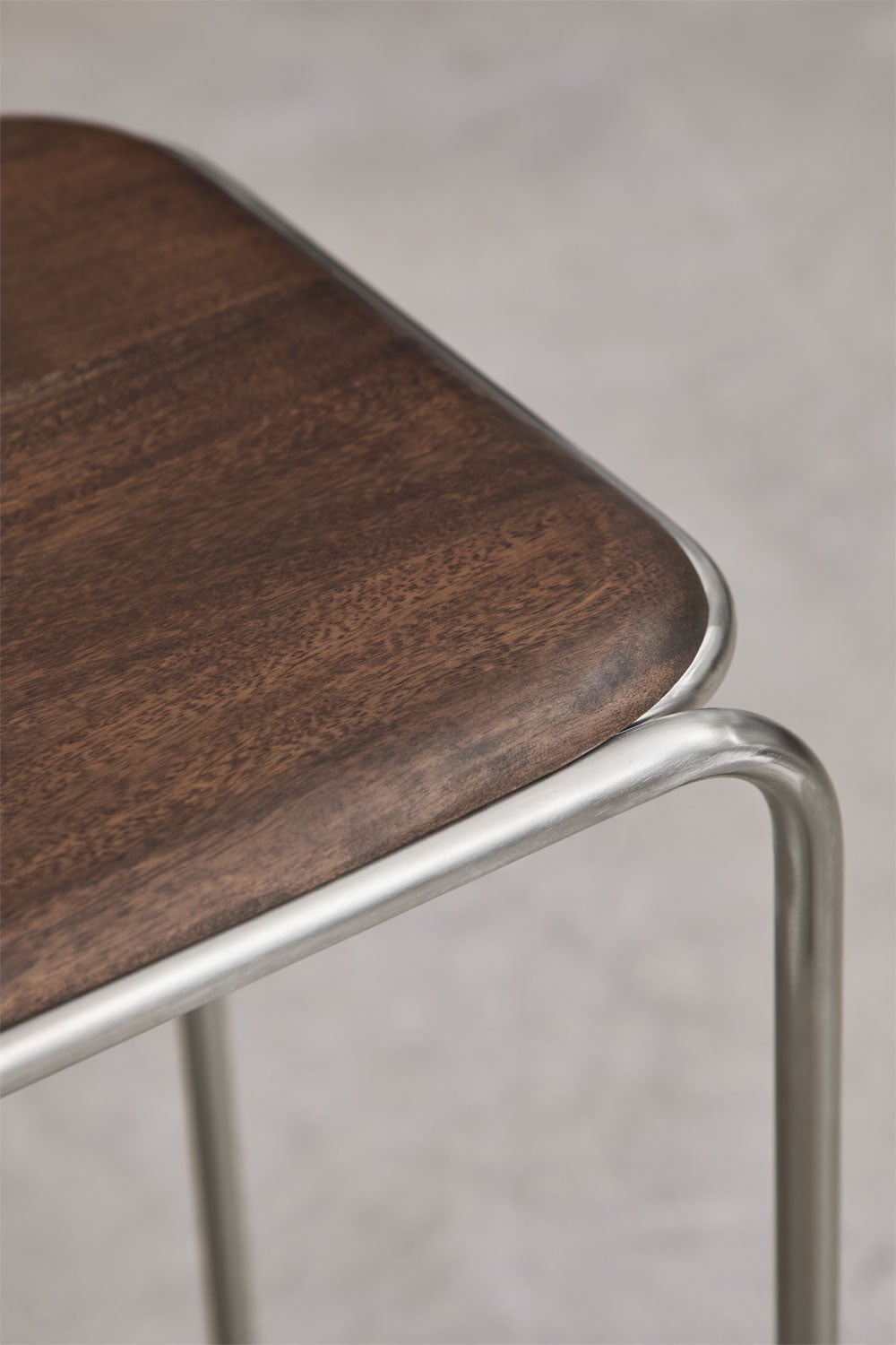 Consolle ingresso 120x35 cm in legno di acacia e acciaio inossidabile Altrex, immagine della galleria 3