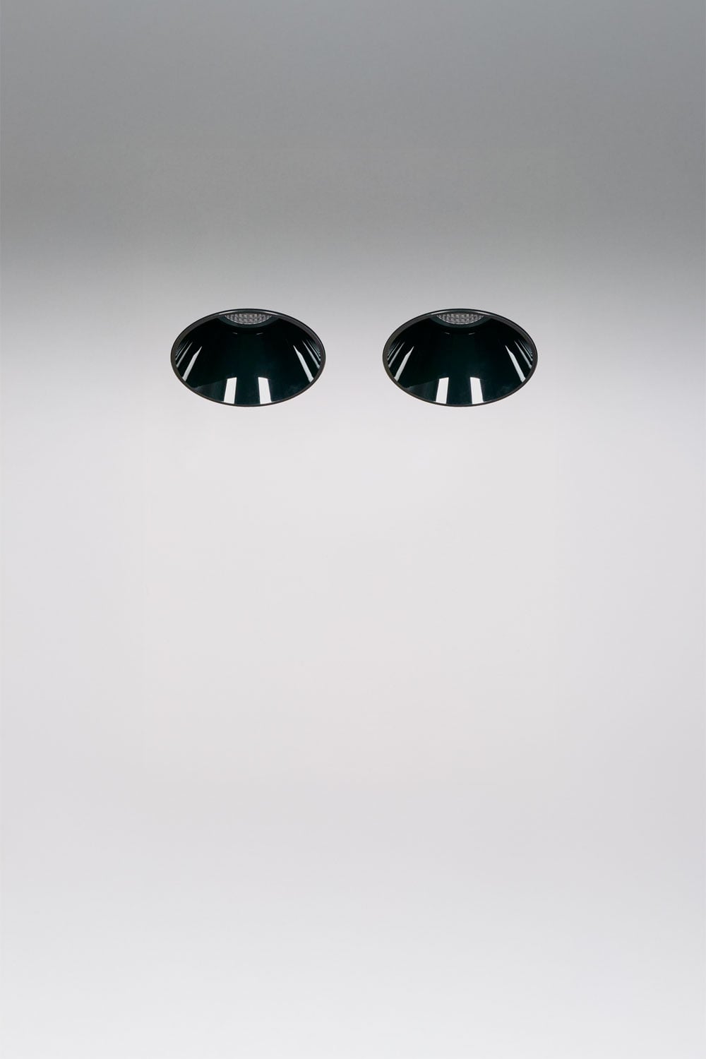 Pack da 2 downlight LED da incasso senza cornice trimless rotondi in alluminio Luisiana, immagine della galleria 1