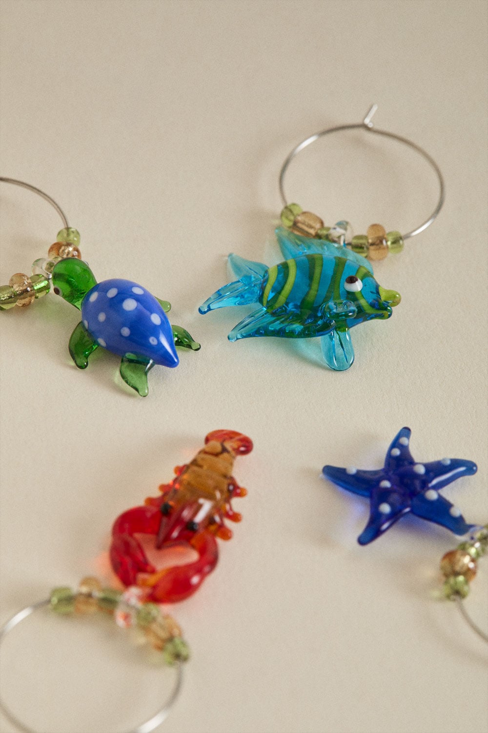 Set di 4 segnabicchieri in vetro Nexuri, immagine della galleria 3