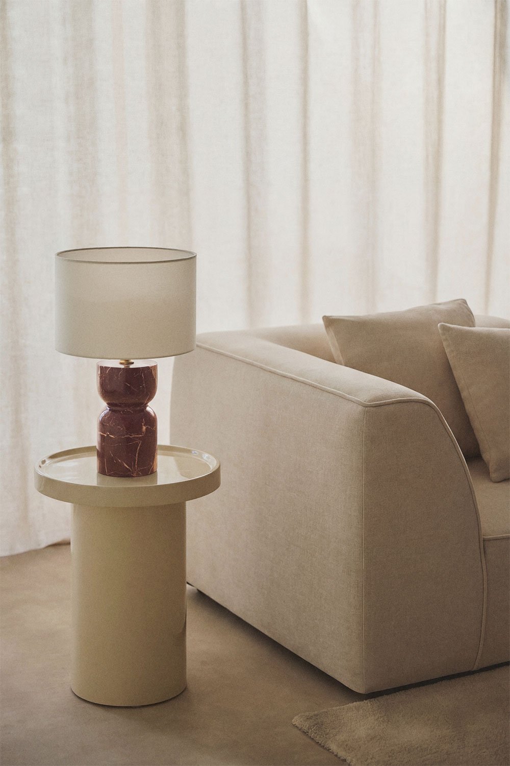 Base per lampada da tavolo in pietra naturale Diniz, immagine della galleria 2