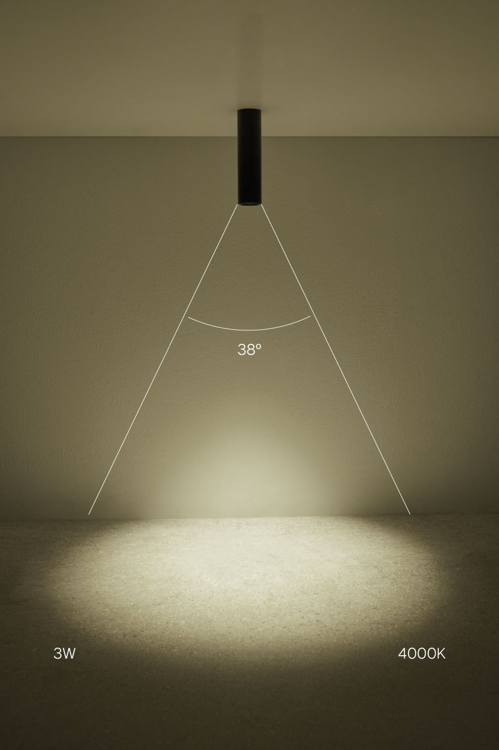 Applique da soffitto LED di superficie rotondo in alluminio Luisiana Ø4 cm, imagen de galeria 2