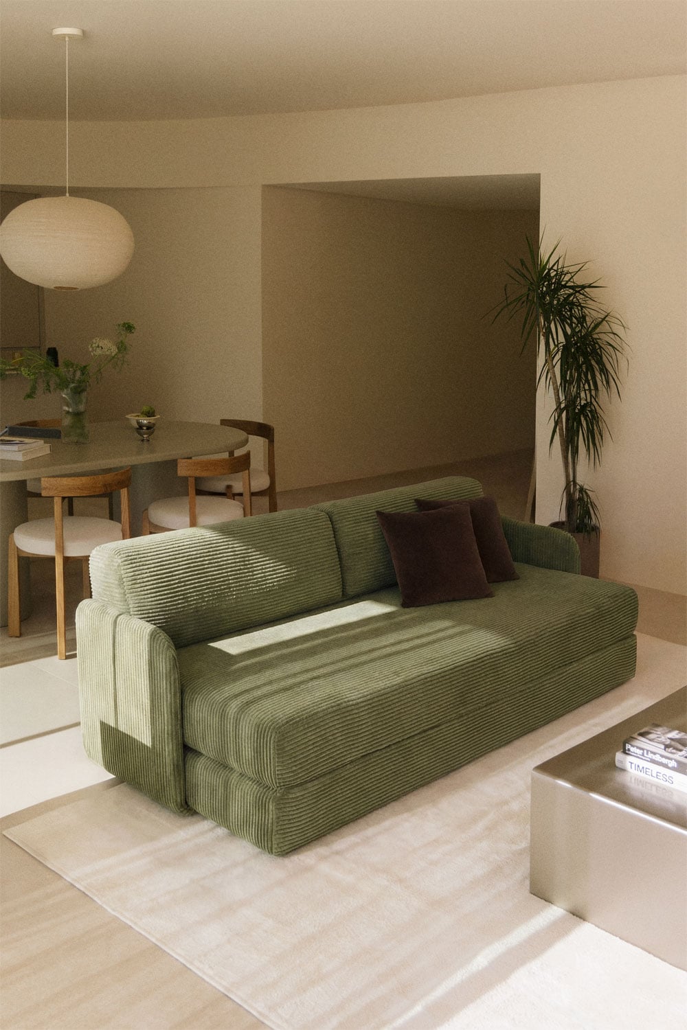 Divano letto 2 posti in velluto sottovuoto Kyoto, immagine della galleria 1