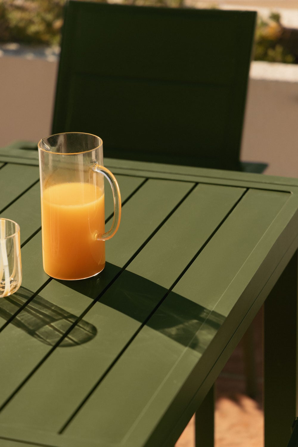Set da tavolo rettangolare 90-180x90 cm allungabile in alluminio Starmi e 4 sedie da giardino impilabili in alluminio Karena, immagine della galleria 2