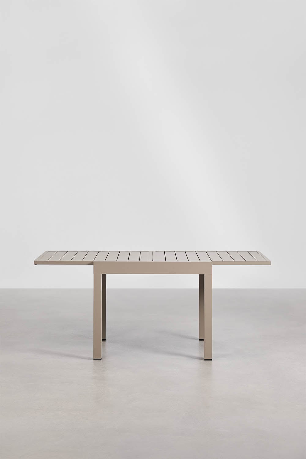 Set da tavolo rettangolare 90-180x90 cm allungabile in alluminio Starmi e 8 sedie da regista pieghevoli da giardino in acciaio M, immagine della galleria 4