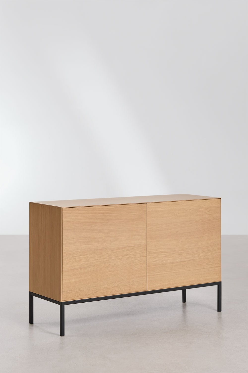 Aparador rettangolare 120x40 cm in MDF e impiallacciatura di rovere Bromley, immagine della galleria 1