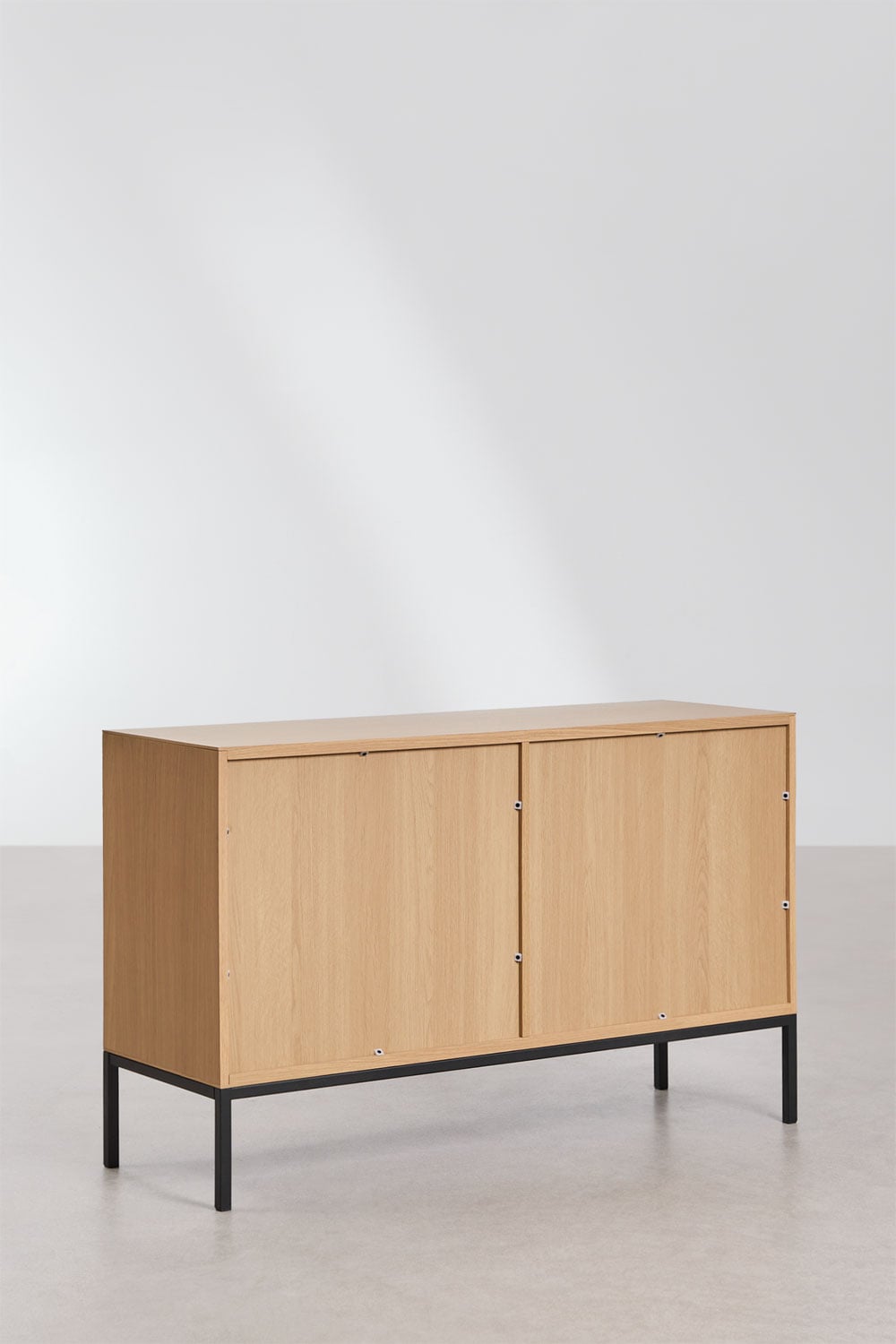 Aparador rettangolare 120x40 cm in MDF e impiallacciatura di rovere Bromley, immagine della galleria 4
