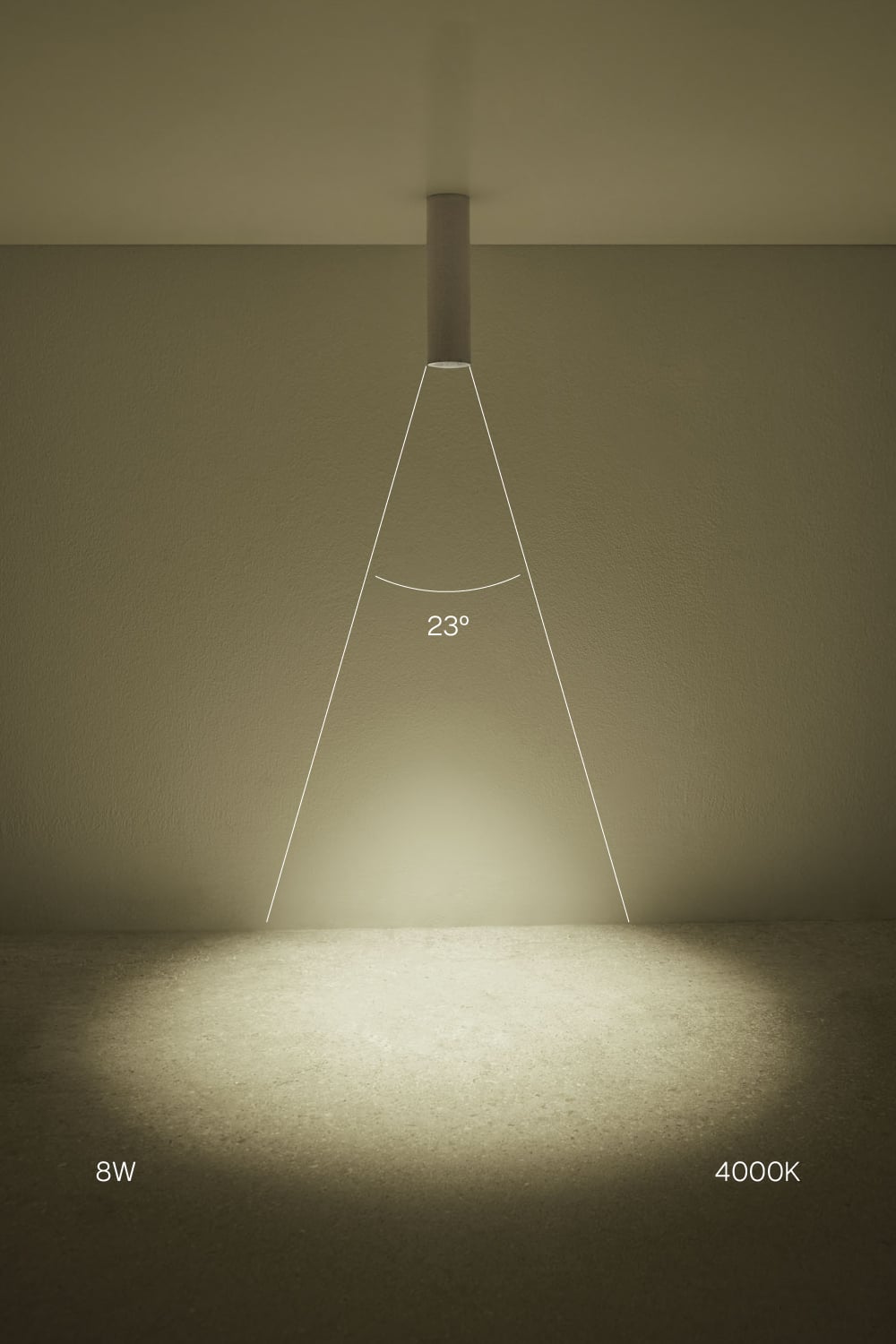 Pack da 4 applique da soffitto LED a superficie rotondi Ø7,2 cm in alluminio Luisiana, imagen de galeria 2