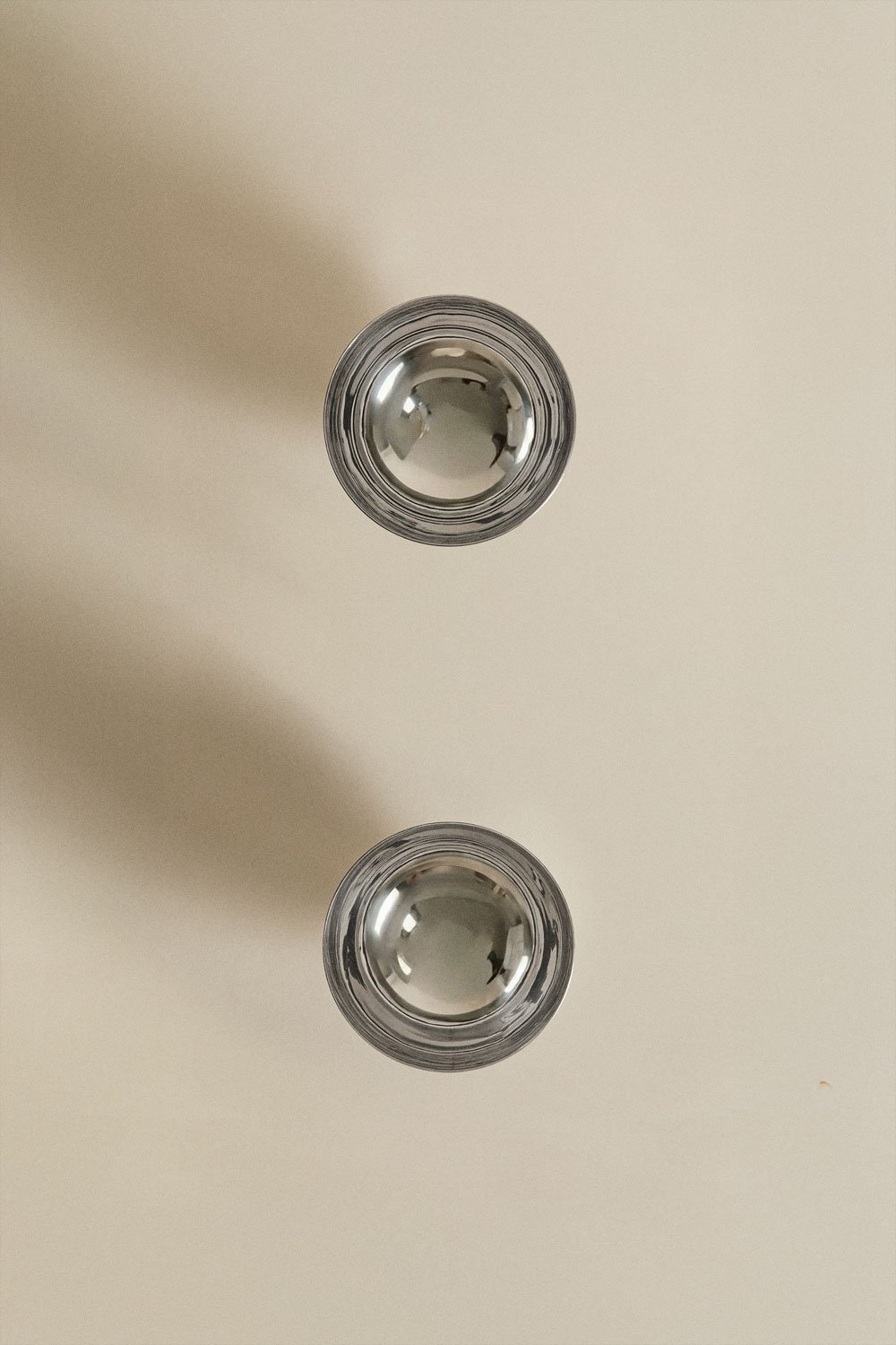 Set di 2 ciotole in acciaio inox Ladispoli, immagine della galleria 1