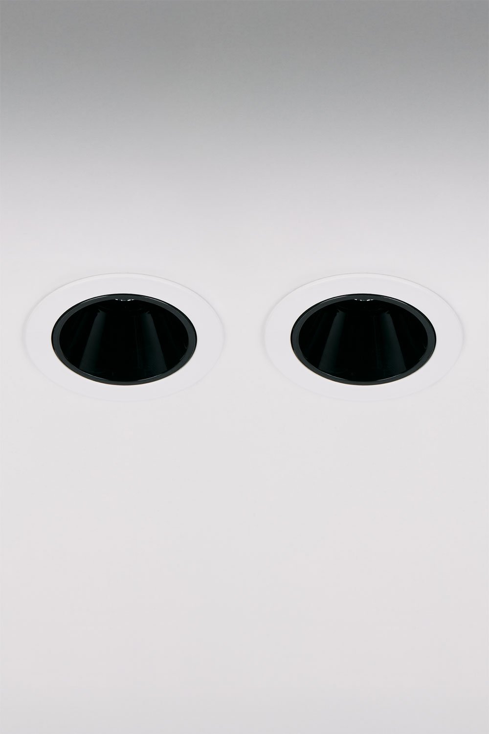 Pack da 2 downlight LED da incasso con cornici rotonde Ø8 cm in alluminio Luisiana, imagen de galeria 1