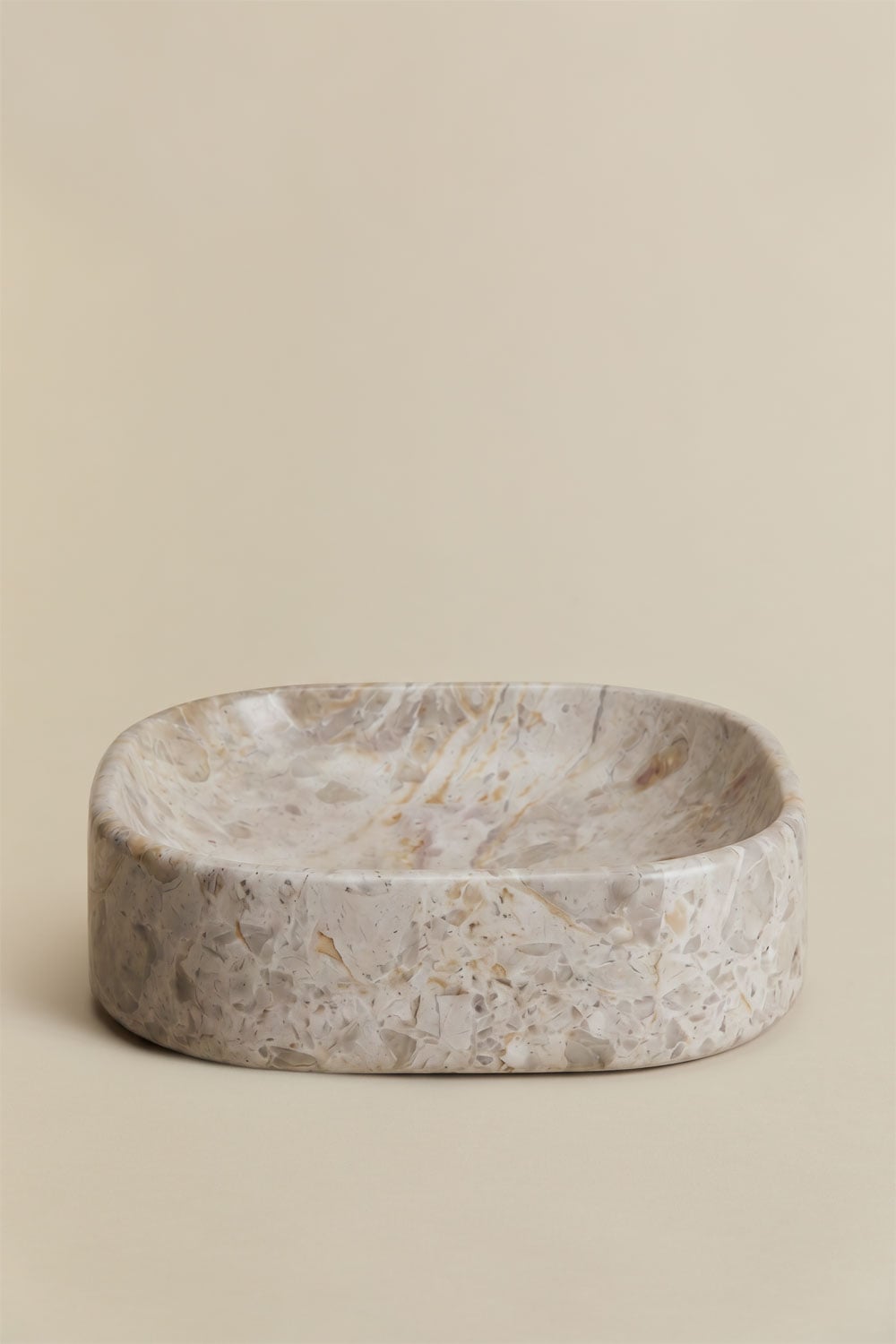 Lavabo quadrato 40x40 cm in marmo Francesca, immagine della galleria 2