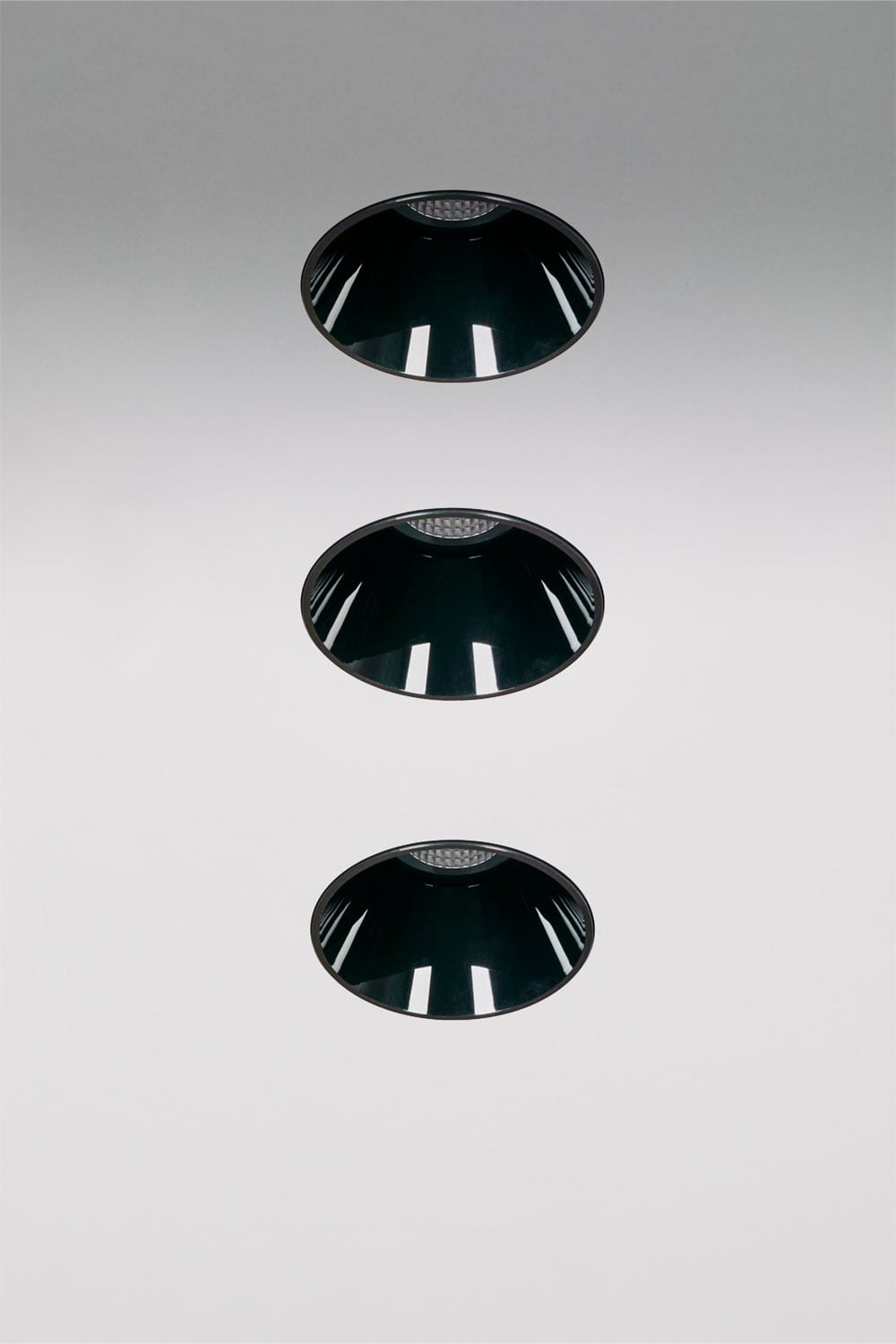 Pack da 3 downlight LED da incasso senza cornice trimless rotondi Ø6,8 cm per esterni in alluminio Luisiana, imagen de galeria 1
