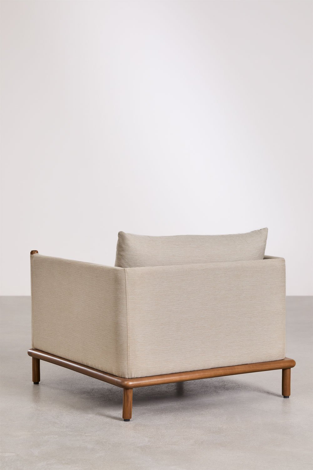 Set da giardino con divano a 3 posti, 2 poltrone e 2 tavolini rotondi in legno di acacia Olivia, immagine della galleria 6