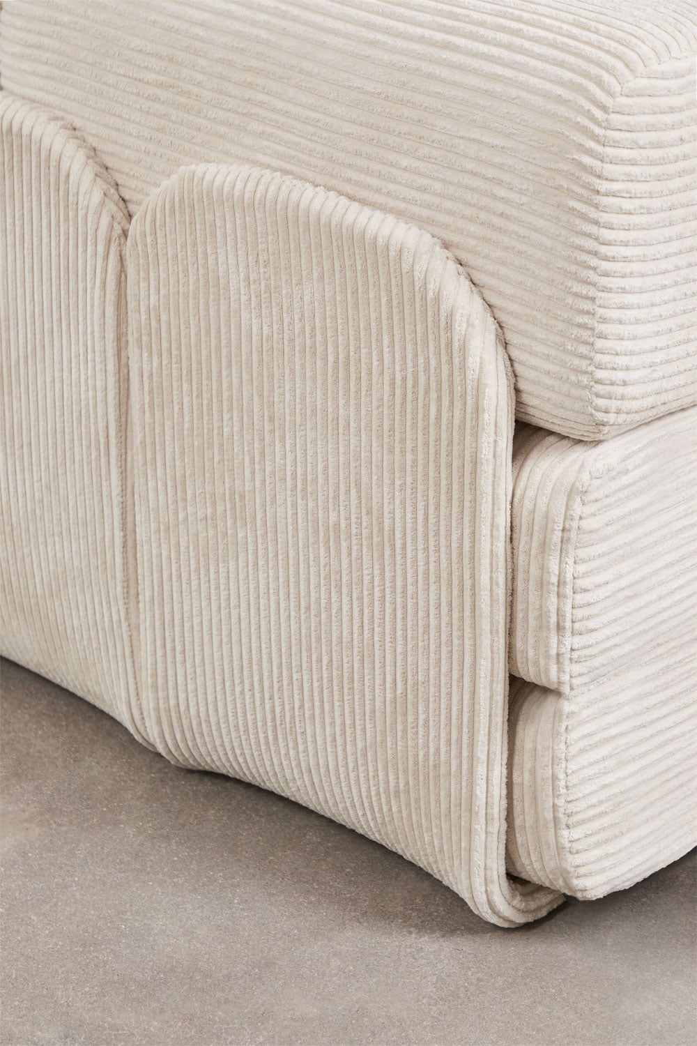 Pack di 2 poltrone letto in velluto confezionate sottovuoto Kyoto, immagine della galleria 6