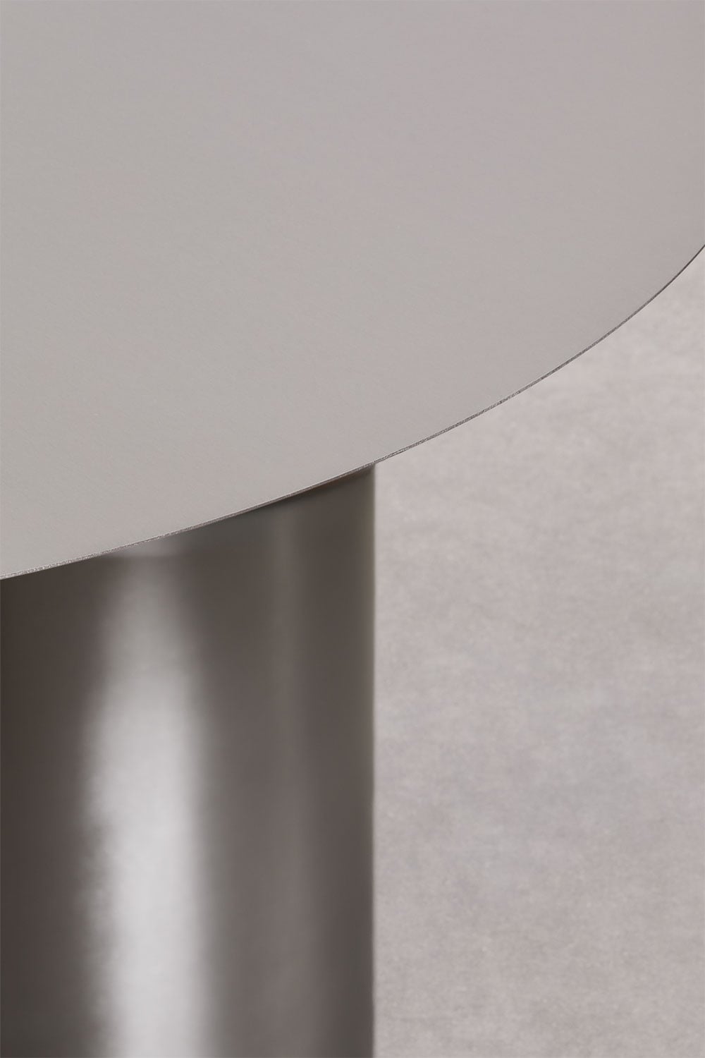 Luceida tavolo da pranzo rotondo Ø120 cm in acciaio inox, immagine della galleria 2