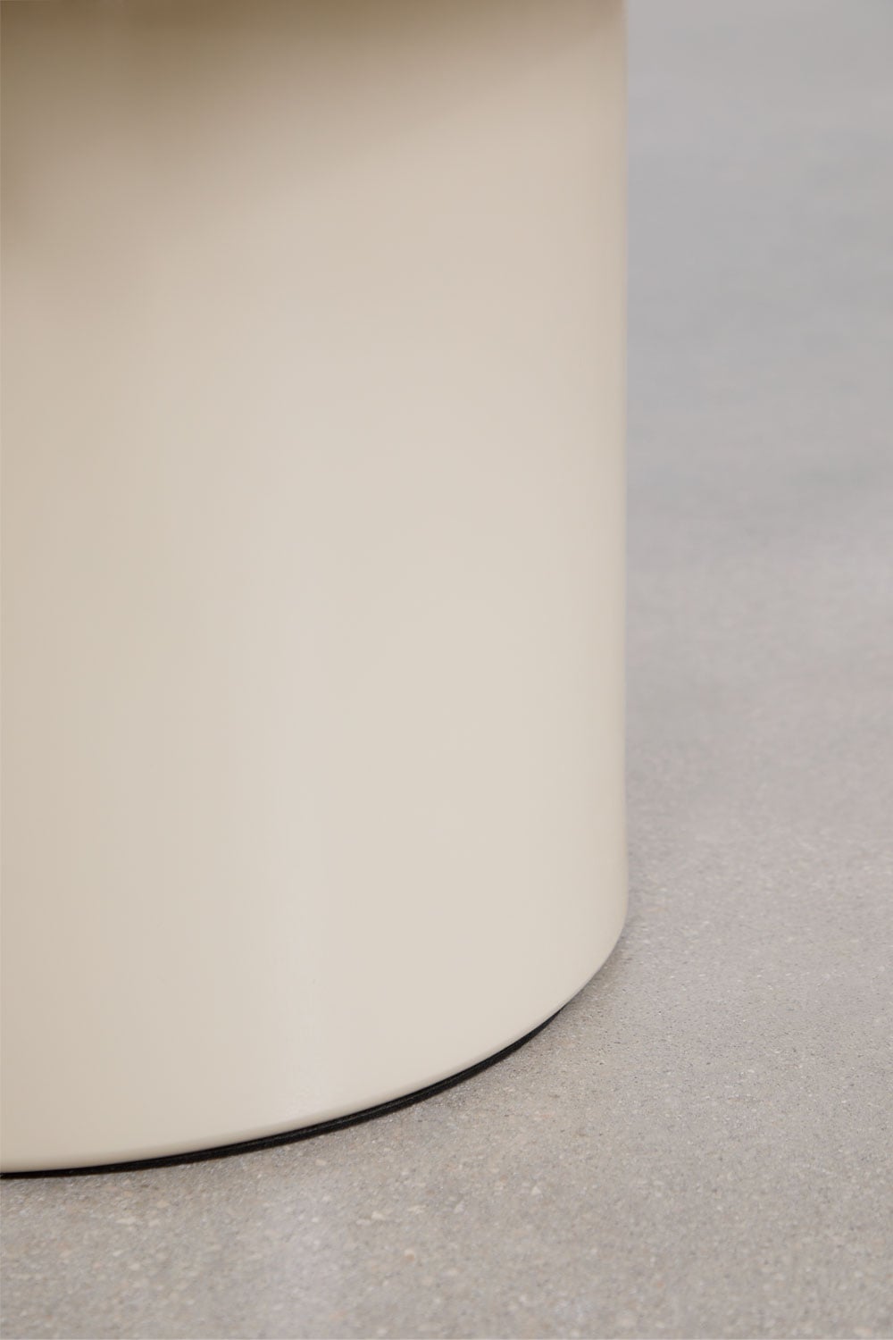 Tavolino rotondo Ø80 cm in vetro temperato e MDF Asgri, immagine della galleria 3