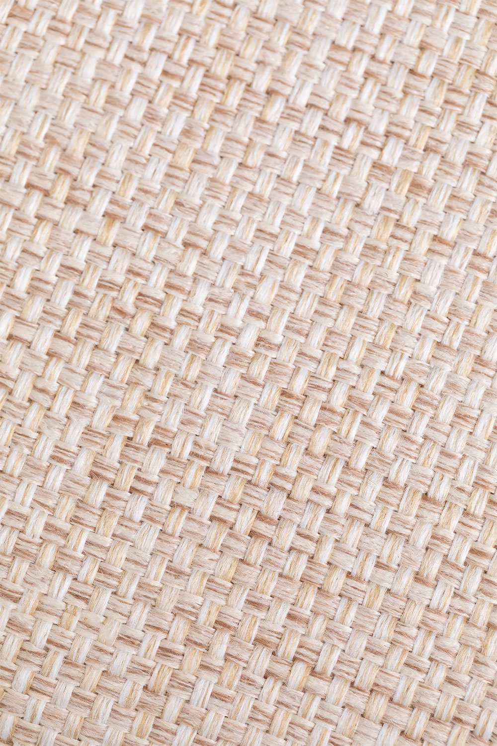 Pack di 2 sgabelli alti 75 cm in tessuto beige lino e legno finitura naturale Cloda, immagine della galleria 9