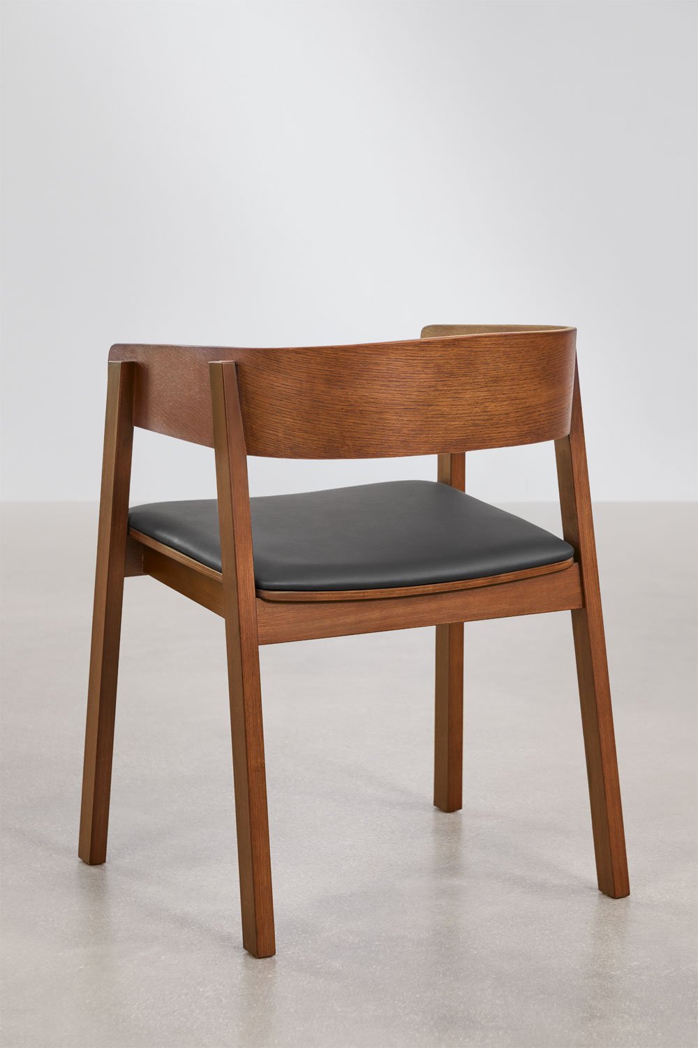 Sedia da pranzo con braccioli in legno di rovere Olsen, immagine della galleria 3