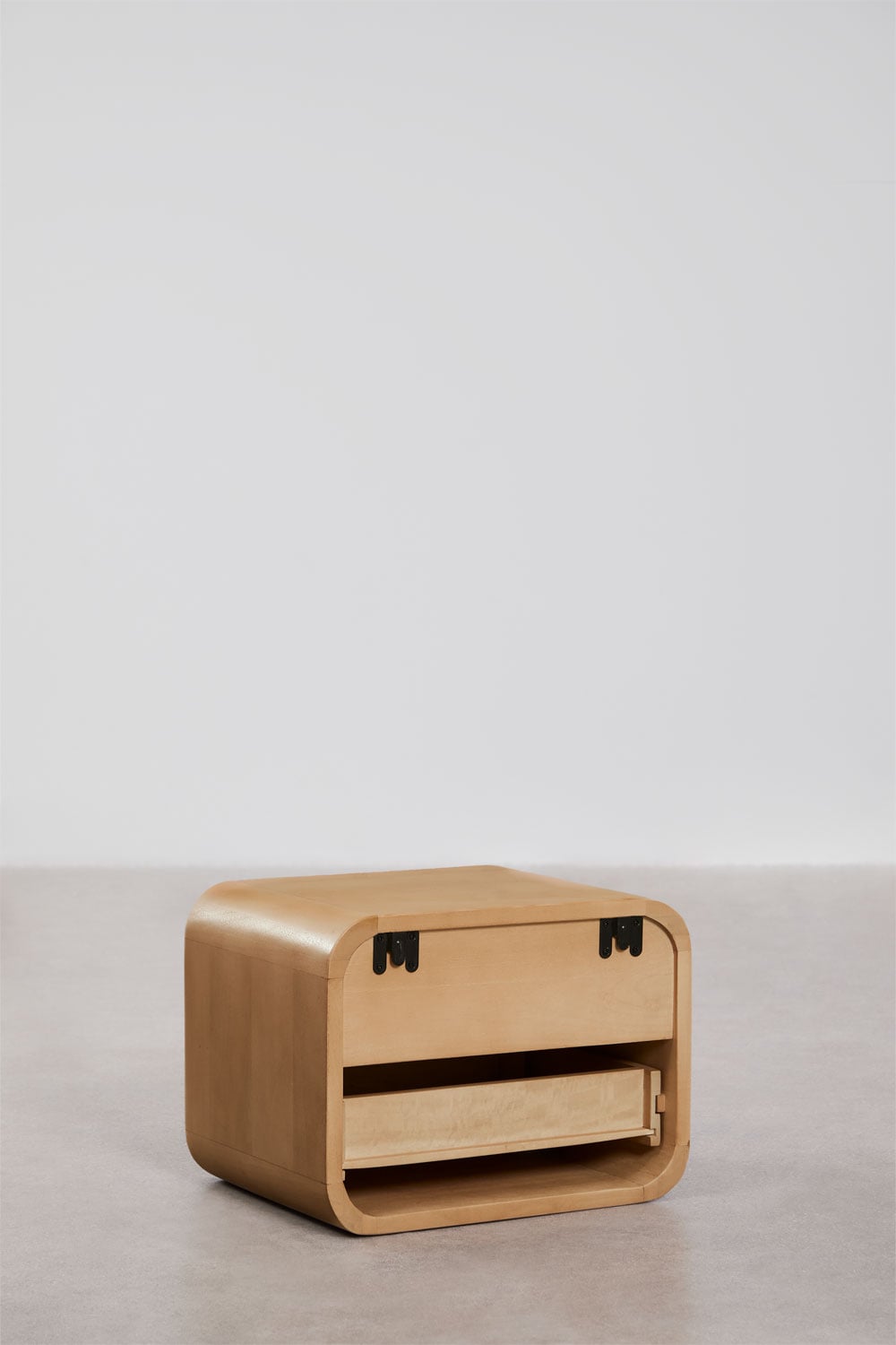 Comodino rettangolare sospeso 40x30 cm in legno Aylin, immagine della galleria 4