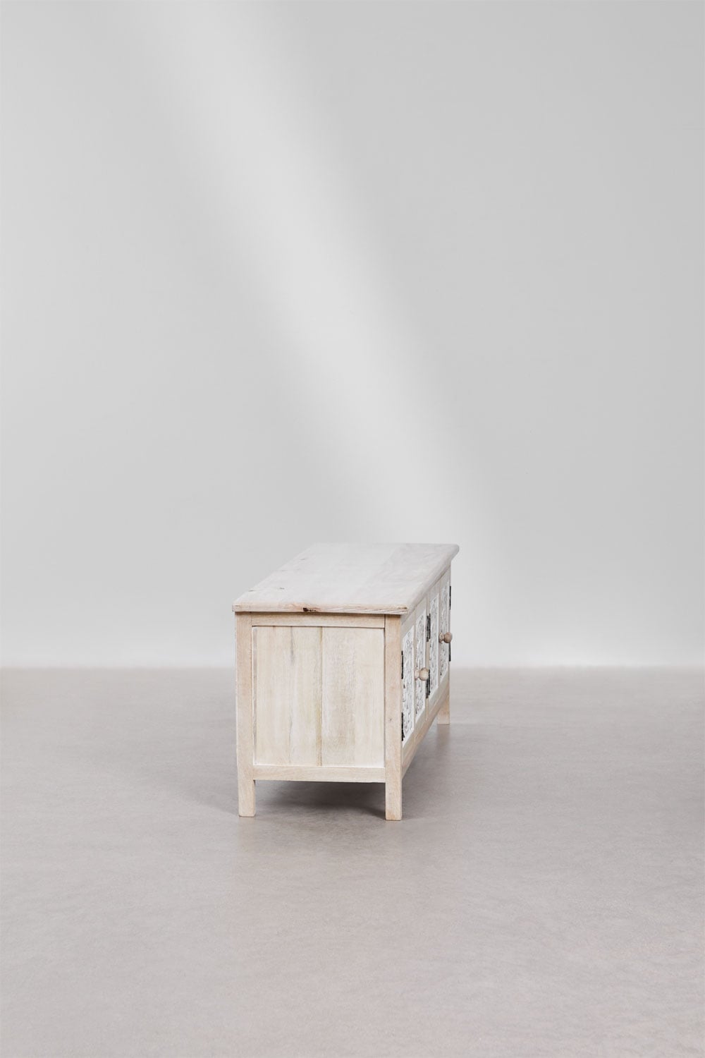 Mobile TV 145x40 cm in legno di mango Ardel, immagine della galleria 2