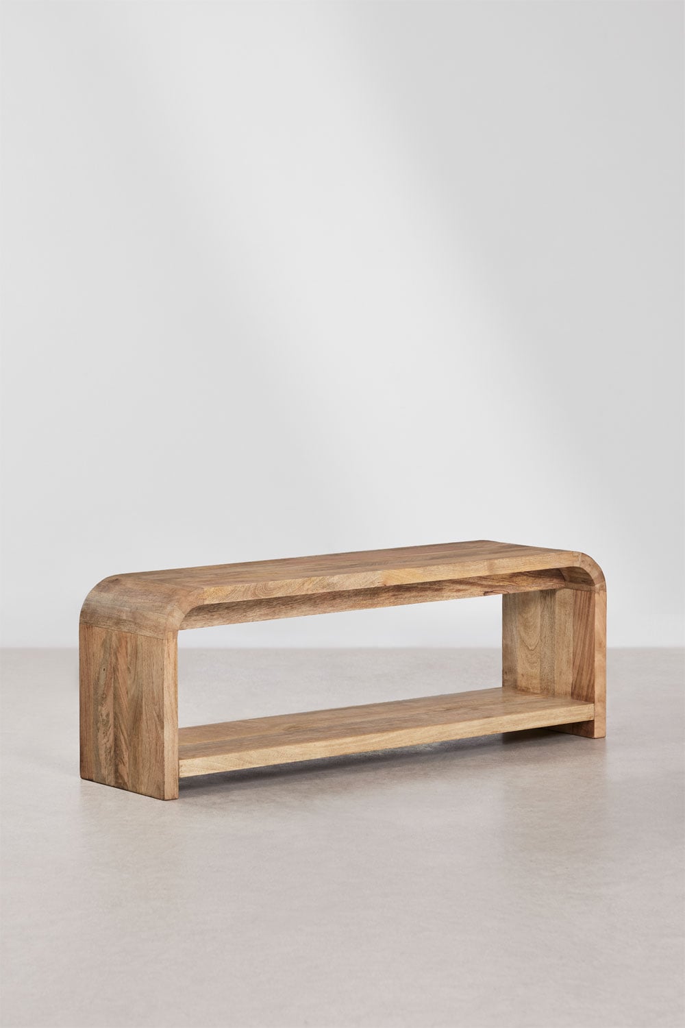Mobile TV 120x35 cm in legno di mango Shelby, immagine della galleria 1