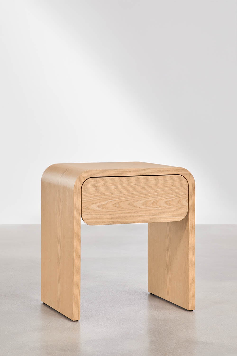 Comodino rettangolare 45x40 cm in MDF Rosbel, immagine della galleria 1