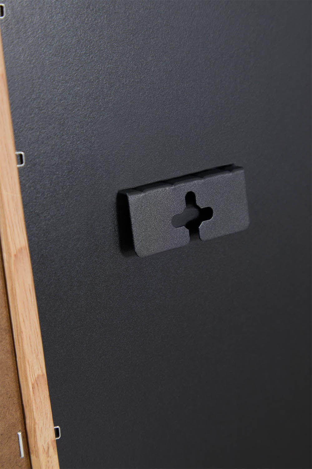 Specchio da parete rettangolare 65x105 cm in legno di rovere e rafia Melenis, immagine della galleria 5