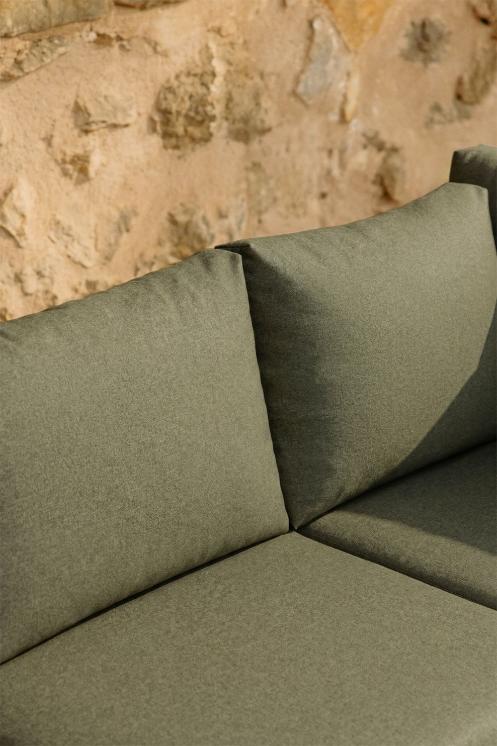 Modulo centrale per divano modulare da giardino in legno di acacia Branson, immagine della galleria 2