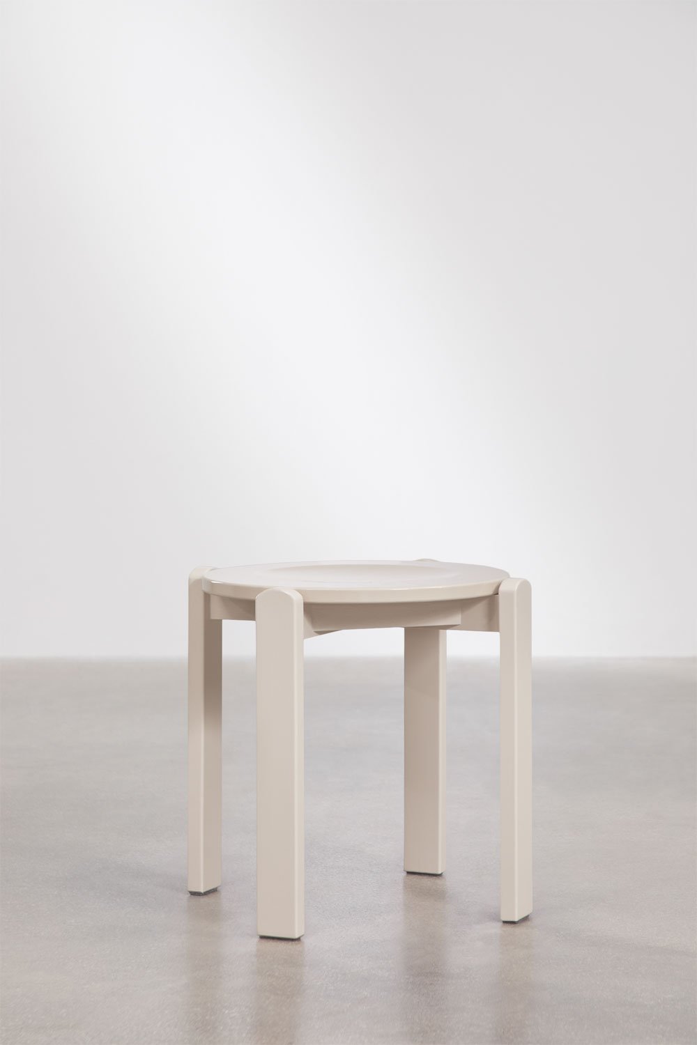 Set di 4 sgabelli bassi ↑45 cm in legno di rovere Noreli, immagine della galleria 1