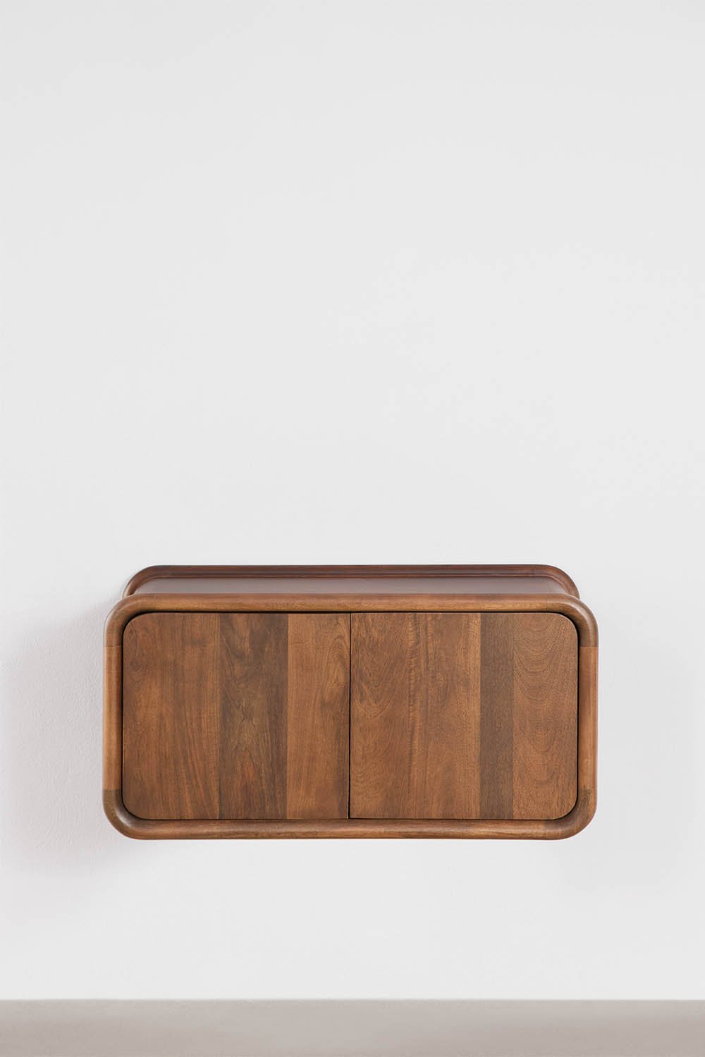 Set di mobili da bagno sospesi in legno di mango Maupaul, immagine della galleria 1