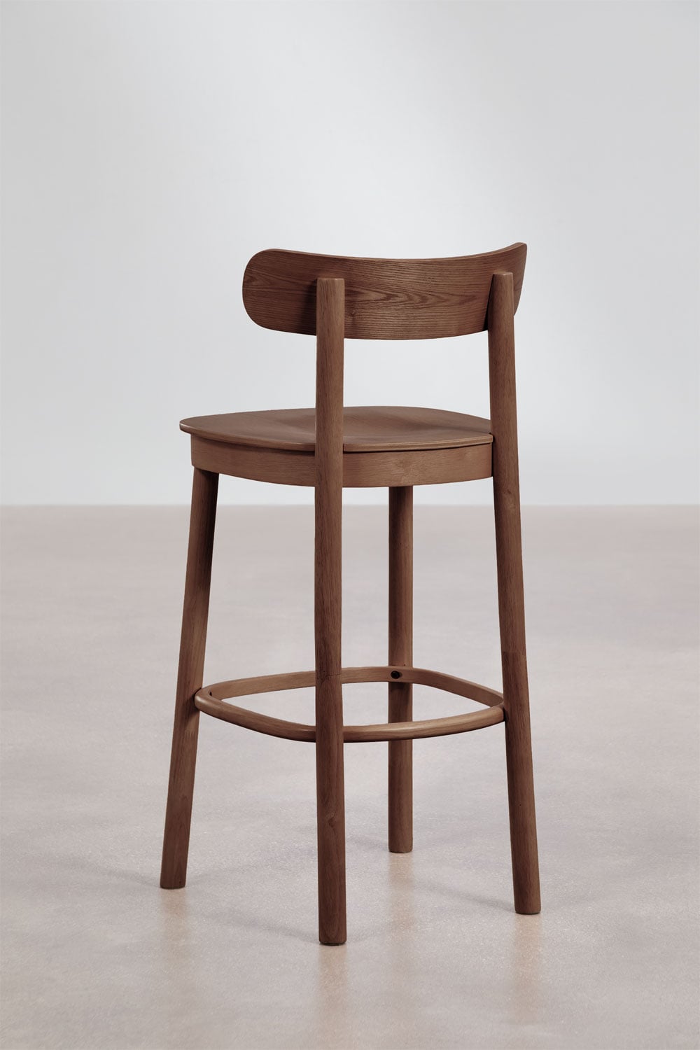 Sgabello alto in legno Taleri, immagine della galleria 3
