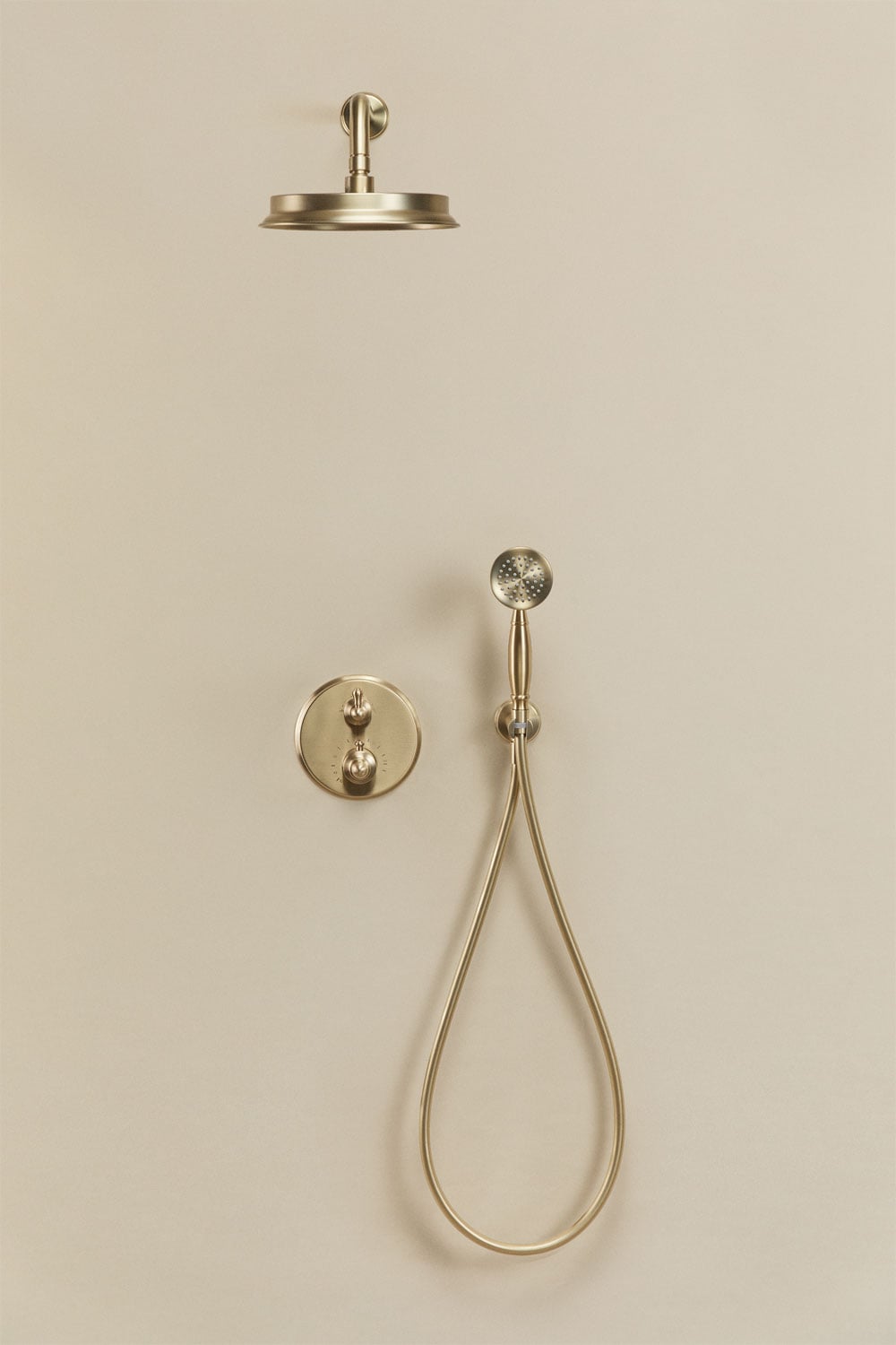 Colonna doccia termostatica incassata in ottone Alejandra, immagine della galleria 4