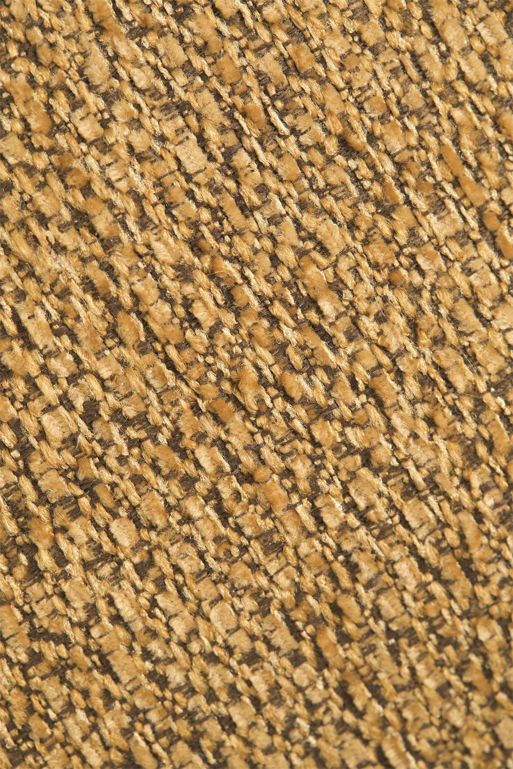 Panca 110 cm rivestita in bouclé giallo miele Matilda, immagine della galleria 8