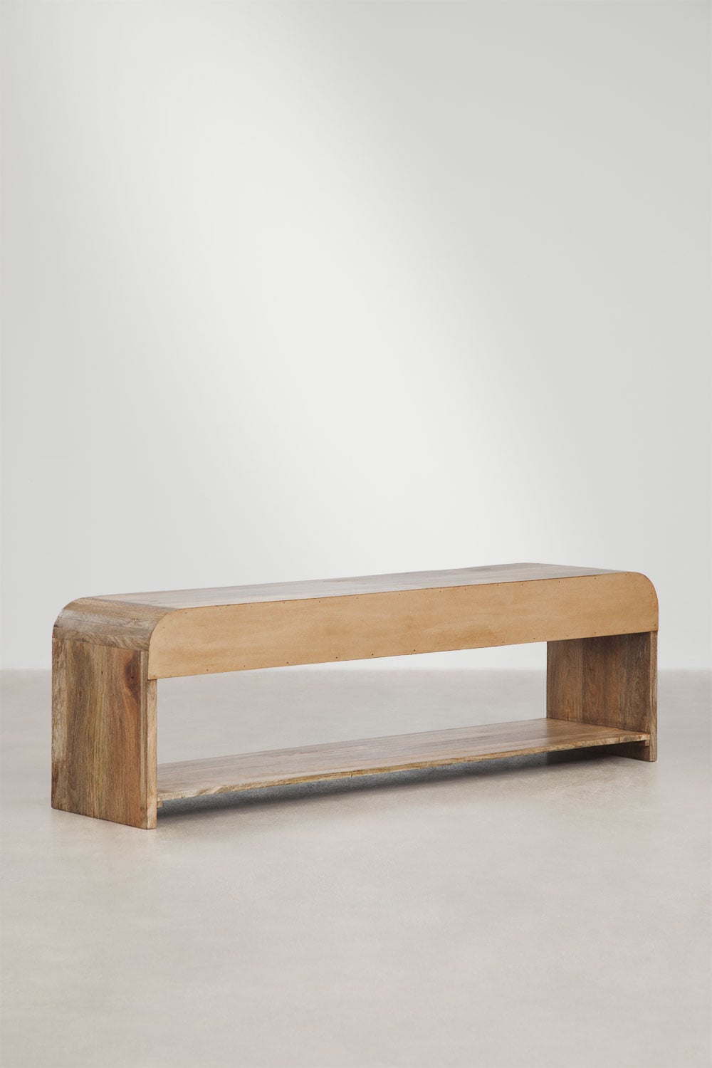 Mobile TV 165x40 cm con contenitore in legno di mango Shelby, immagine della galleria 5
