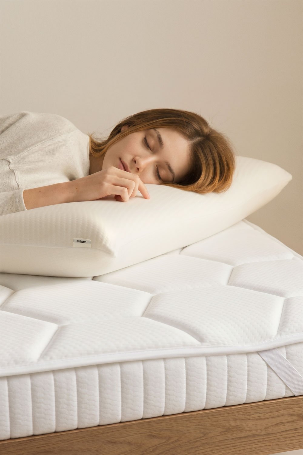 Topper in memory foam per materasso Solunai, immagine della galleria 1