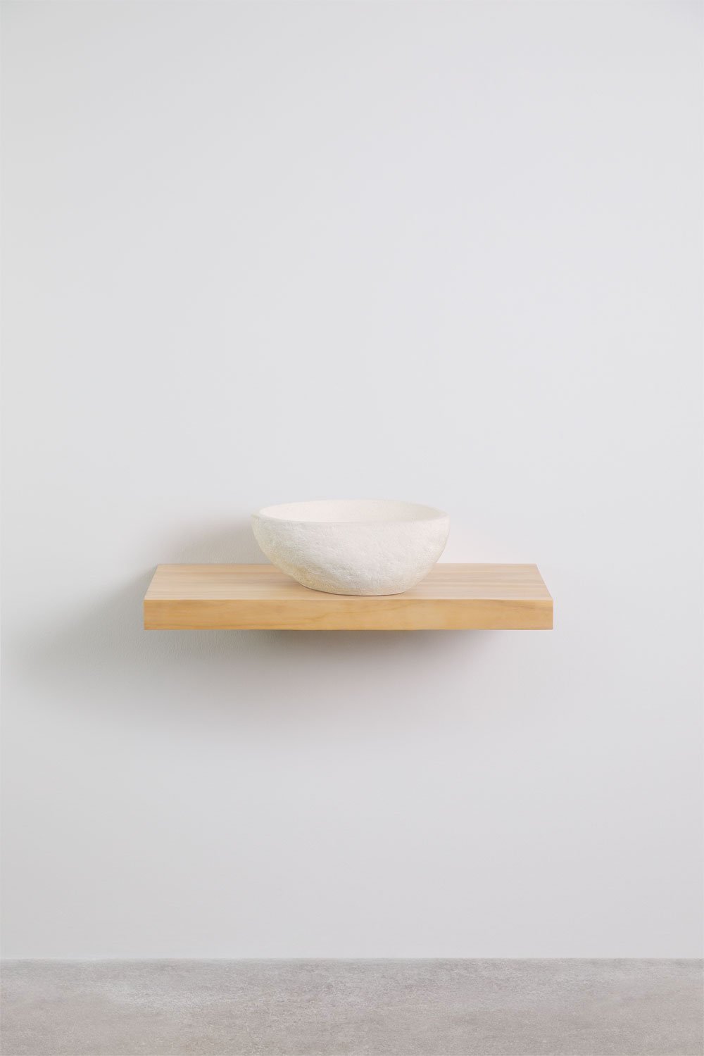 Set di mobili da bagno sospesi in legno di teak Venetian, immagine della galleria 3