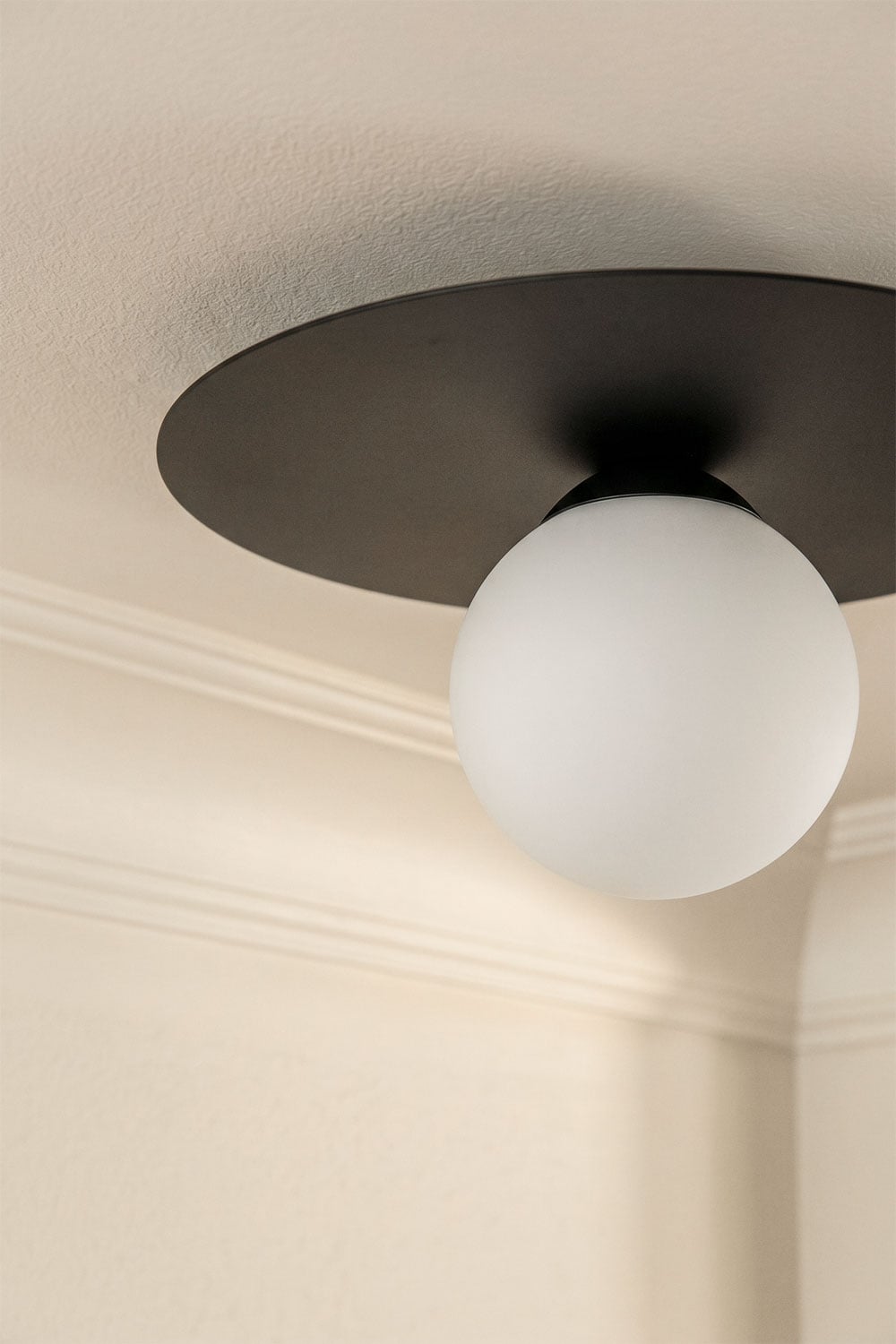 Plafoniera da soffitto in ferro e vetro Anine, immagine della galleria 2