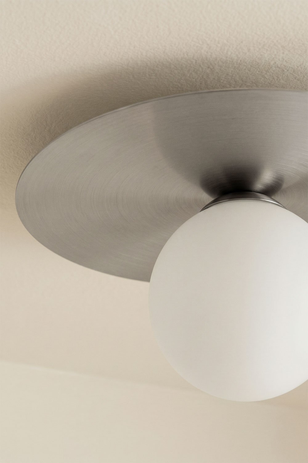 Plafoniera da soffitto in ferro e vetro Anine, immagine della galleria 2