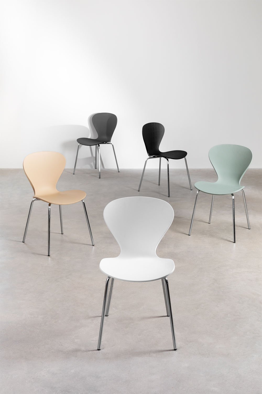 Sedia da pranzo impilabile Uit, immagine della galleria 7