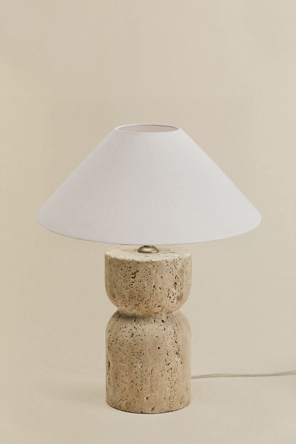 Lampada da tavolo in pietra naturale Diniz, immagine della galleria 3