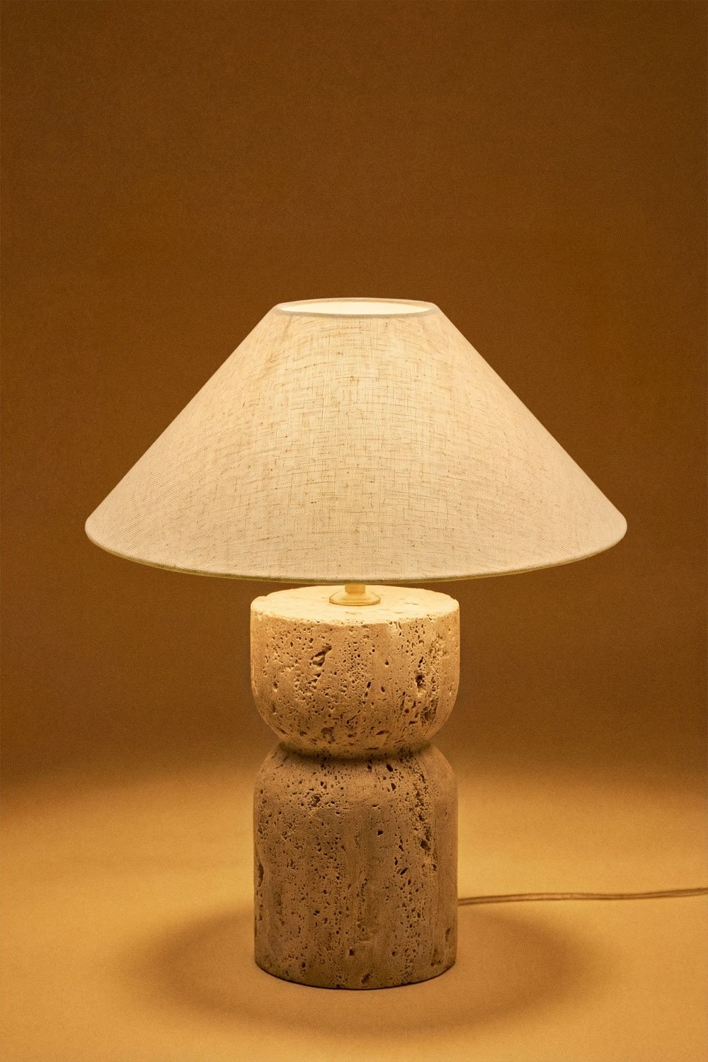 Lampada da tavolo in pietra naturale Diniz, immagine della galleria 4