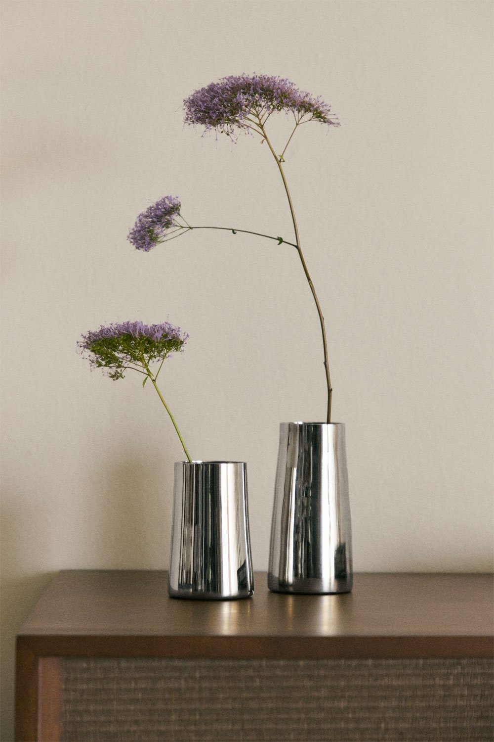 Set di 2 vasi in acciaio inox Padulin, immagine della galleria 1