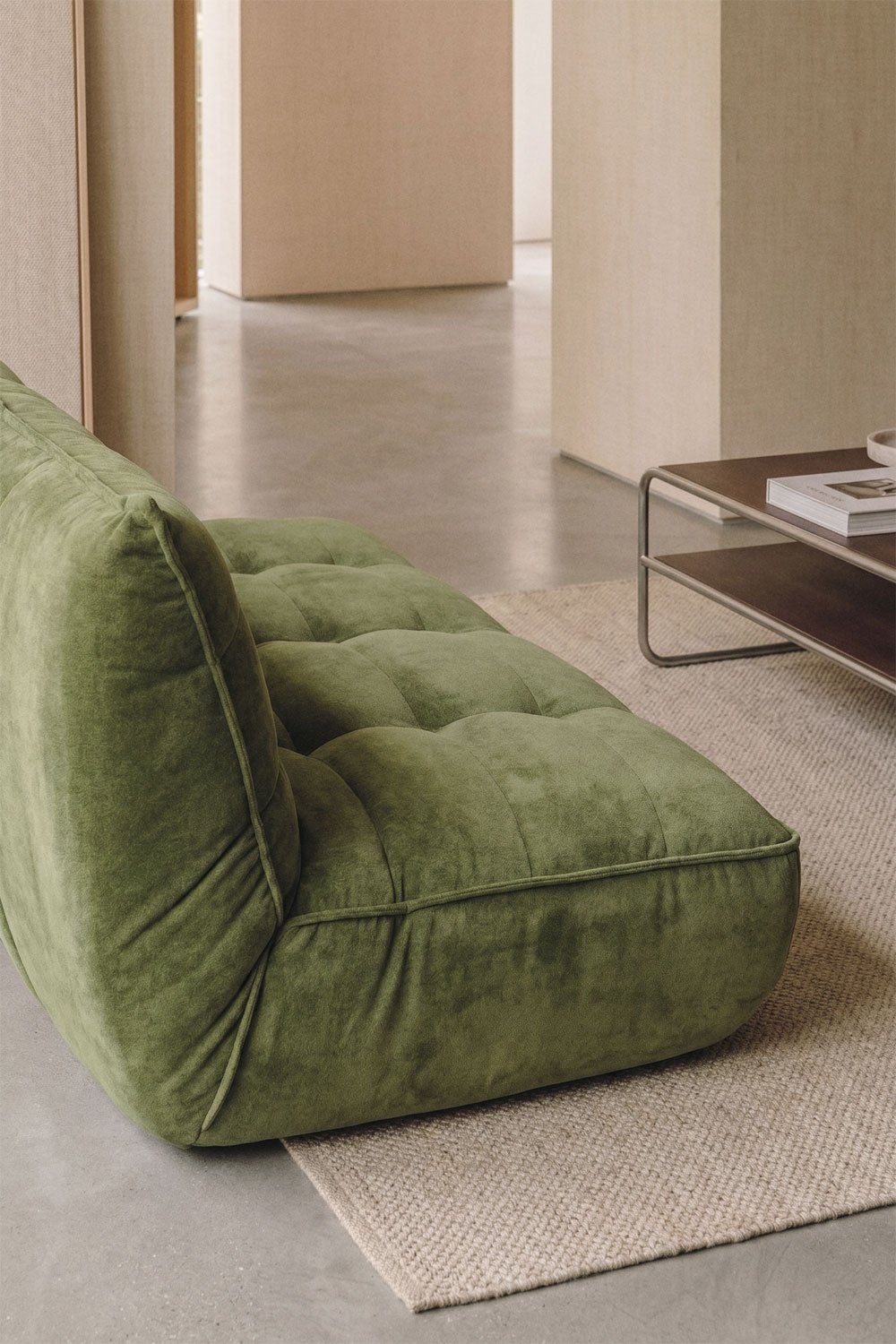Divano letto 3 posti rivestito Mati, immagine della galleria 2