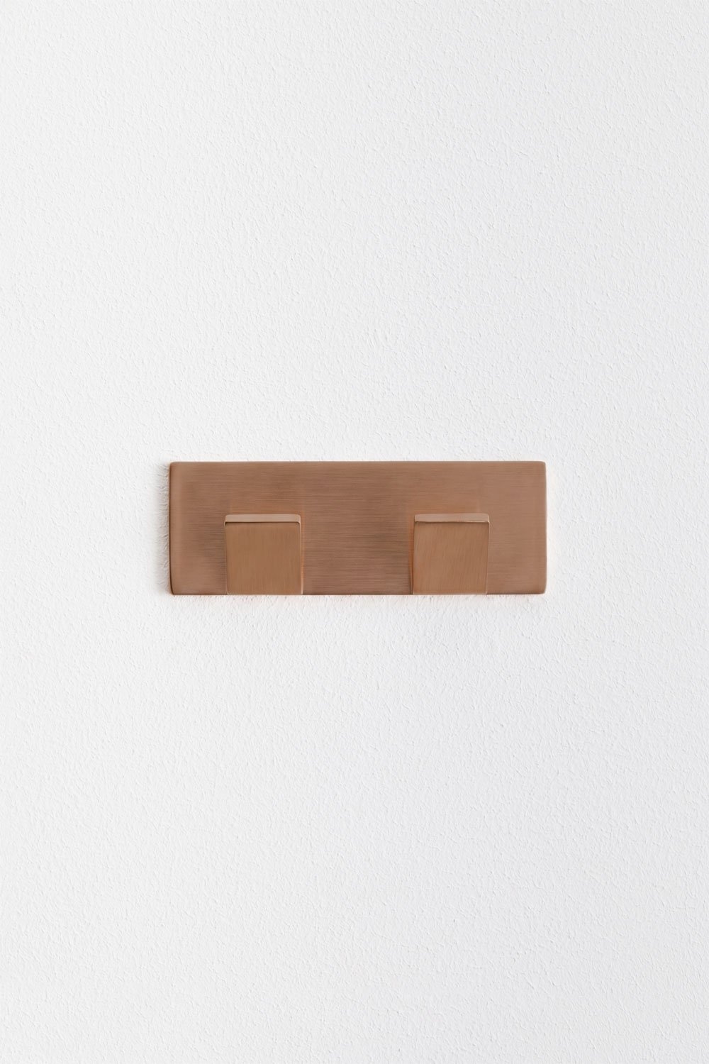 Gancio adesivo per bagno in acciaio inox oro rosa spazzolato Jalter, immagine della galleria 3