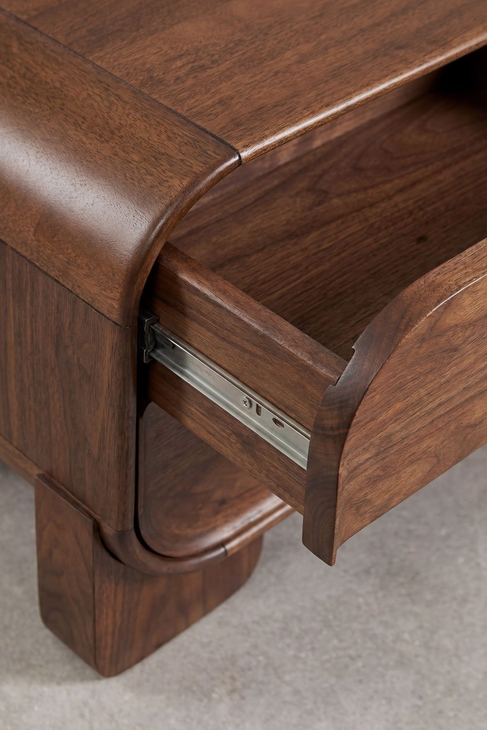 Comodino 50x35 cm in legno di mango e pietra naturale Kivalina, immagine della galleria 5