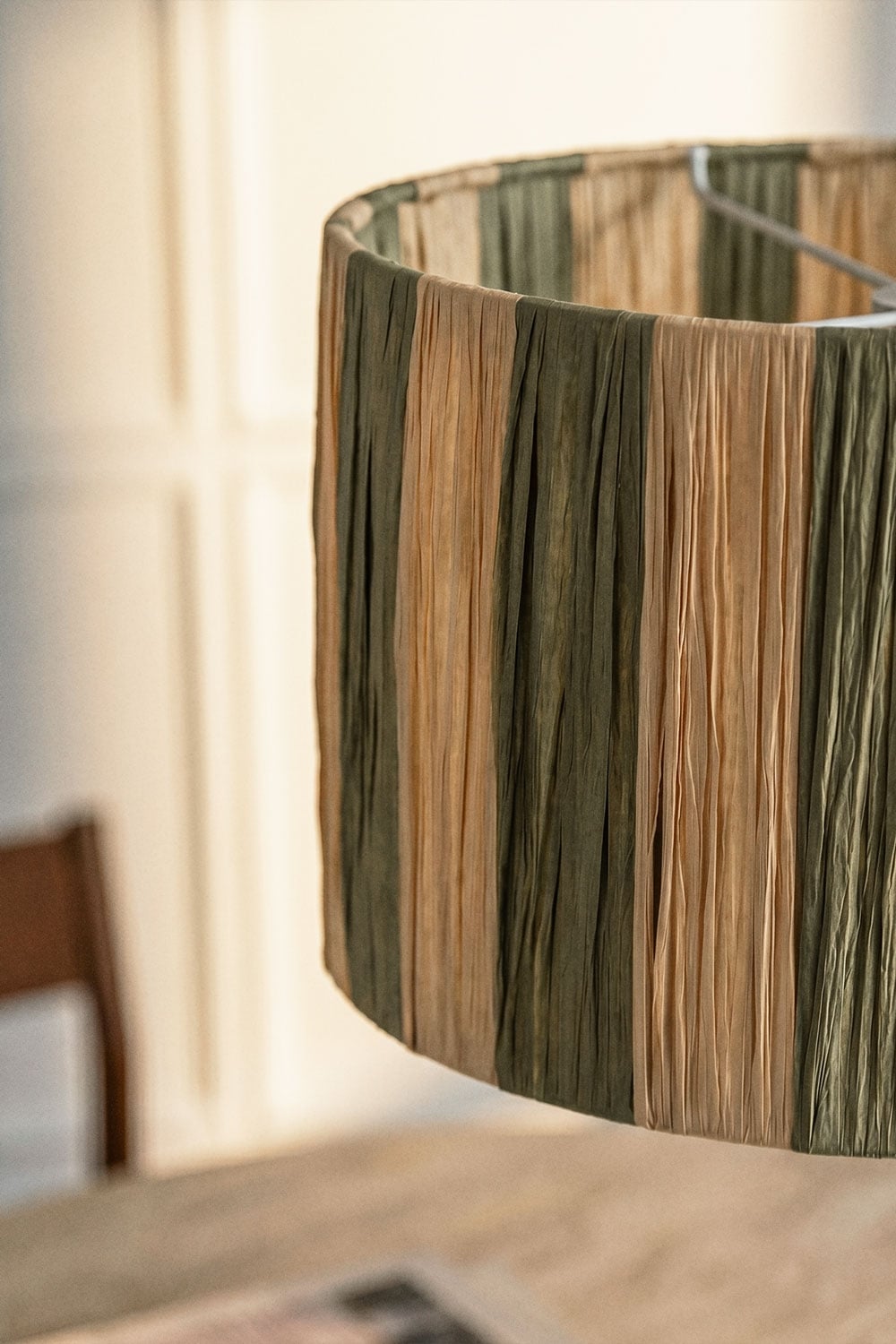 Lampada da soffitto Ø30 cm in carta intrecciata Marsali, immagine della galleria 2