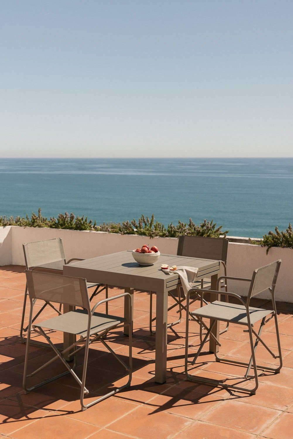 Tavolo da giardino 90-180x90 cm allungabile in alluminio Starmi, immagine della galleria 1